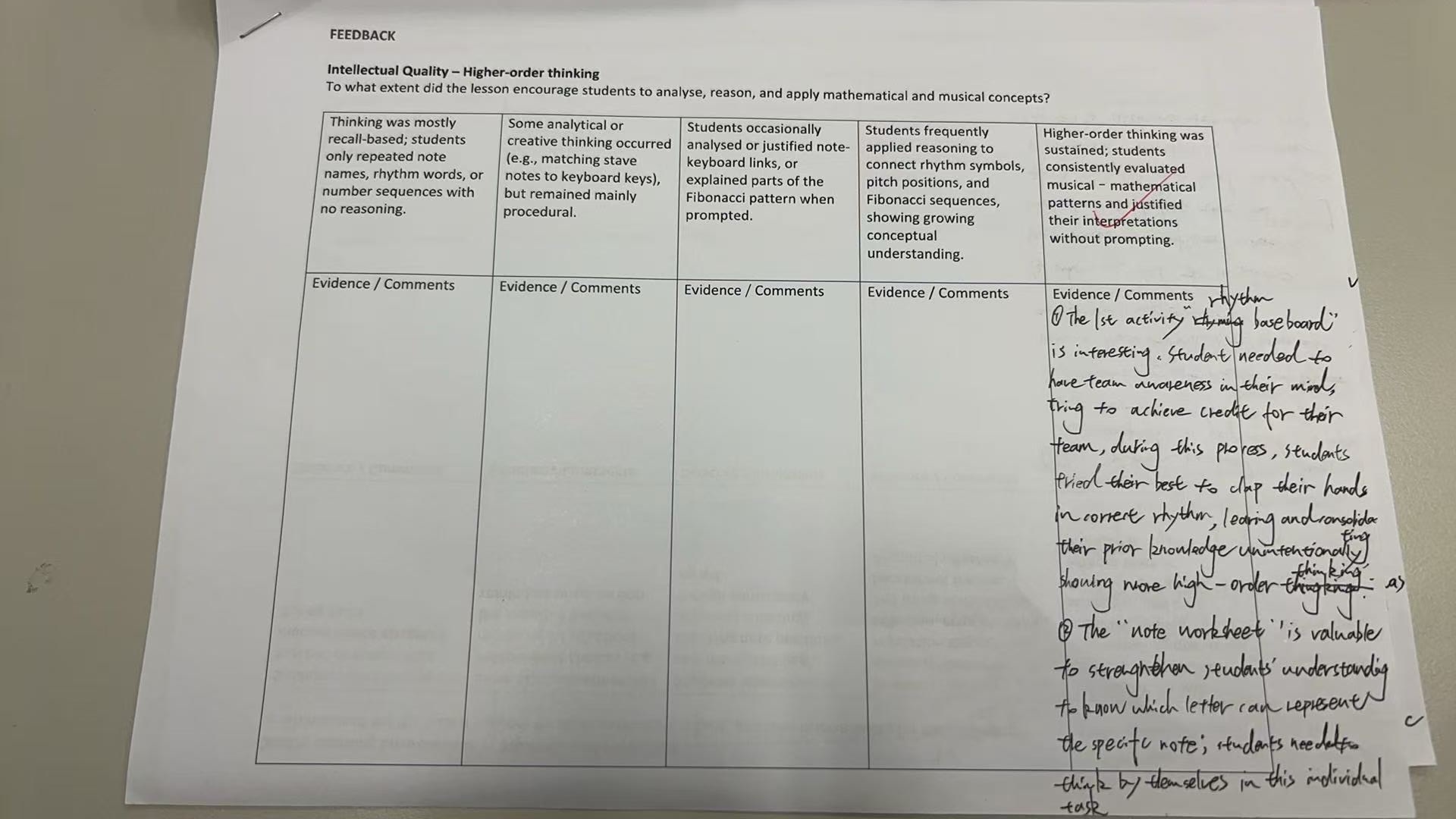 Feedback 1 – page 1