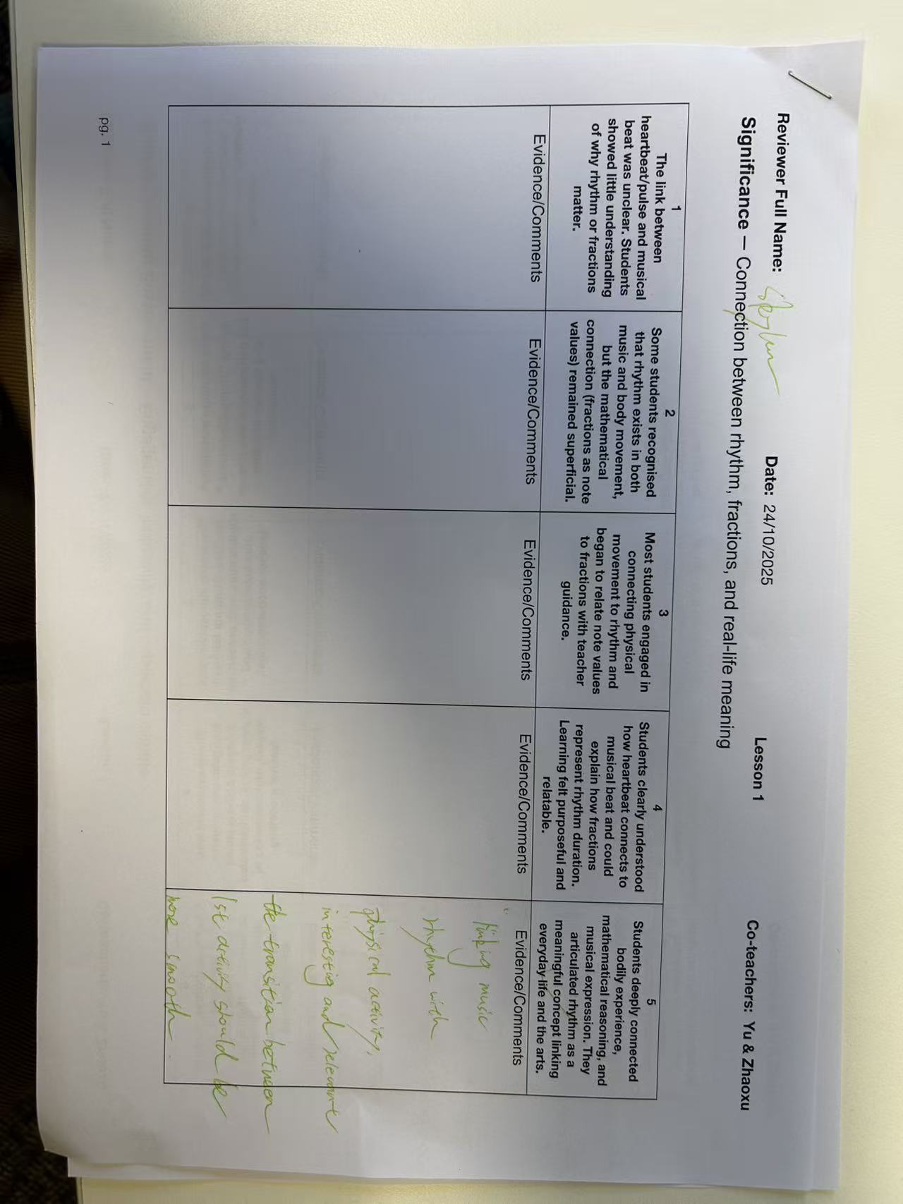 Feedback 3 – page 1