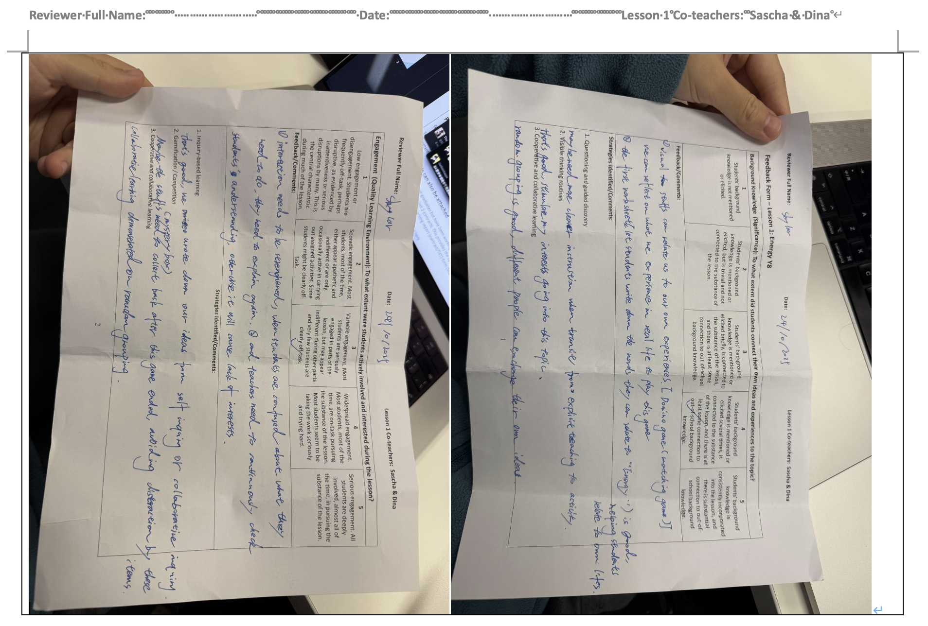 Feedback 5 – page 1